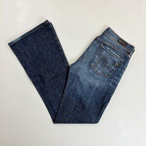 CITIZENS OF HUMANITY Ingrid #002 Low Waist Flare Jeans SZ 26 Stretch Distressed